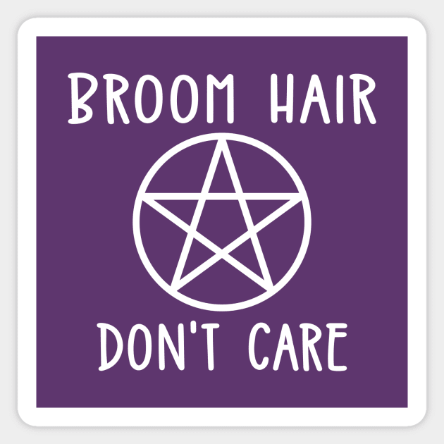 Broom Hair Don't Care Cheeky Witch® Sticker by Cheeky Witch